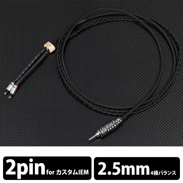 Brise Audio UPG001Rh+ [4極2.5mmφプラグ(ロジウムメッキ)-2PIN