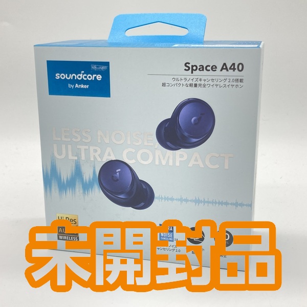 Anker アンカー 【中古】Soundcore Space A40 ネイビー 【A3936N31