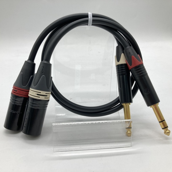 中古】CANARE カナレ L-2T2S TRS(ステレオフォン)-XLR(オス) 2本ペア 変換ケーブル (0.5m)【秋葉原】 / e☆イヤホン