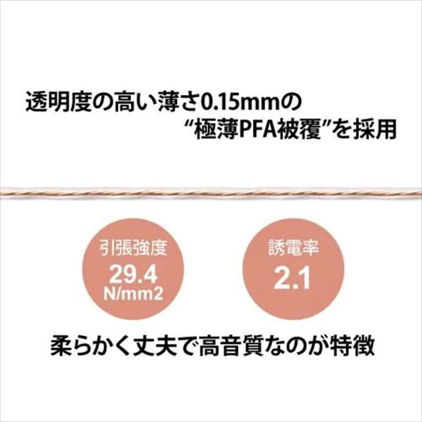 精密導体102SSC撚り線 19/0.08 (PFA被覆) 1m
