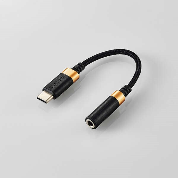 USB Type-C-3.5mm変換ケーブル (高耐久)