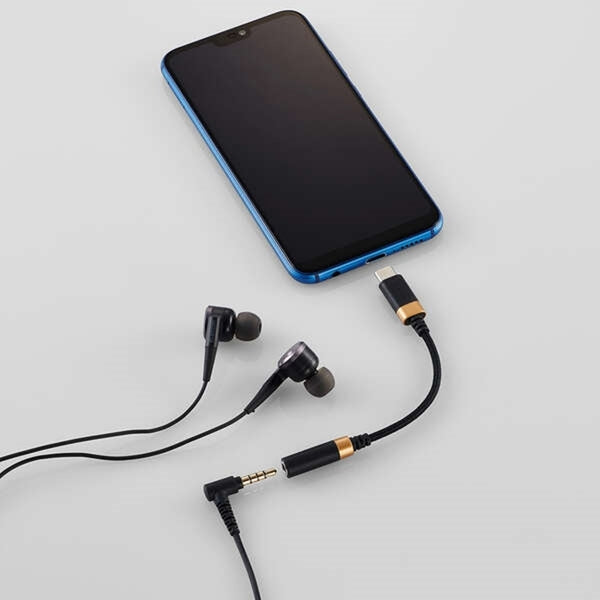 USB Type-C-3.5mm変換ケーブル (高耐久)