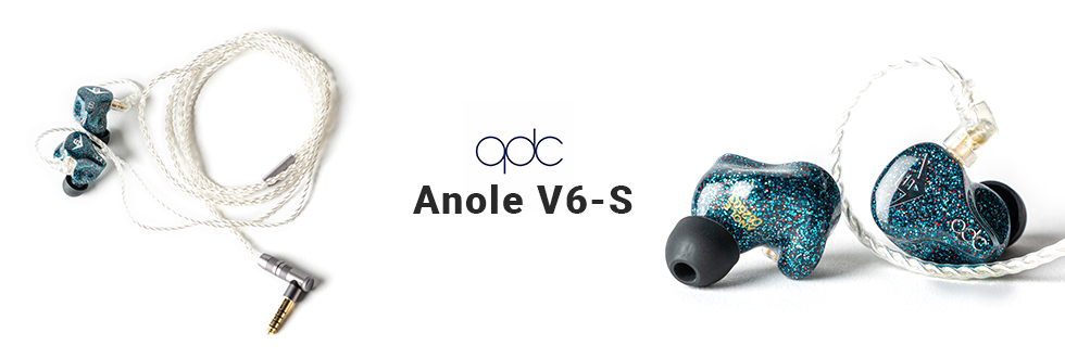 qdc キューディーシー Anole V6-S【QDC-ANOLE-V6-S】 / e☆イヤホン
